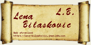 Lena Bilašković vizit kartica